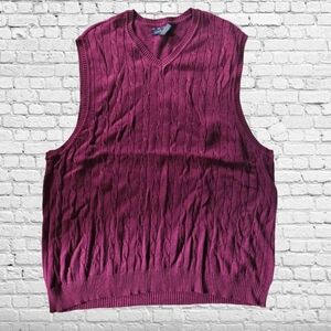 Club Room Plus Size Cable Knit Light Sweater Vest